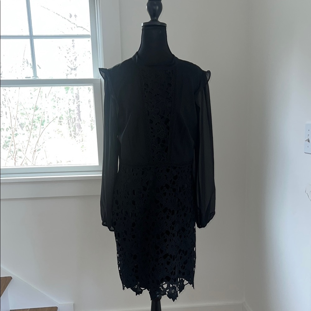 Elegant Black Lace Dress